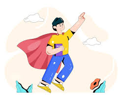 man in costume of superman ilration