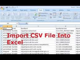 How To Import Csv File Into Excel Youtube