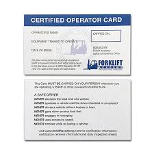 Free Printable Forklift License Template Freetmplts
