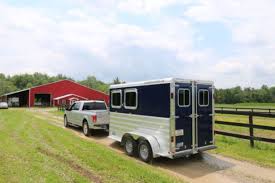 towing a two horse per pull trailer