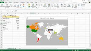 create a geographic heat map in excel