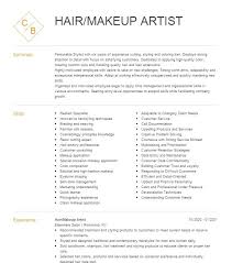 bridal makeup artist resume sle
