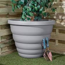 Wham Beehive Round Pot Cement Grey 66cm