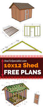 10x12 Shed Plans Free | HowToSpecialist - How to Build, Step by Step DIY  Plans | Diy storage shed, 10x12 shed plans, Diy storage shed plans