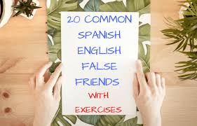 spanish english false friends 20