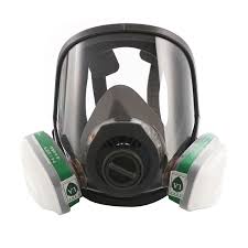 Dual Cartridges Full Face Mask With Gas Guide Tube Like 3m