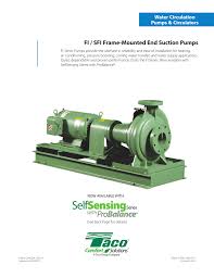 Fi Sfi Frame Mounted End Suction Pumps