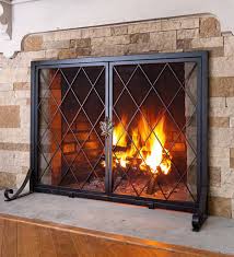 middleton fireplace screen with doors