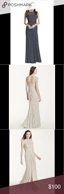 Nwt Davids Bridal Pewter Bridesmaid Dress Bought And It Was