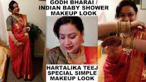 indian baby shower h bharai makeup