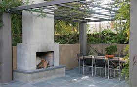 outdoor fireplace design styles