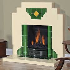 Wyndham Art Deco All Tiled Fireplace