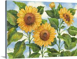 Summer Sunflowers Wall Art Canvas