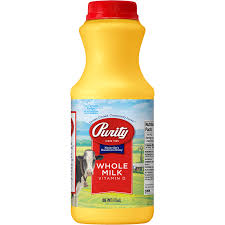 whole milk plastic pint purity dairy