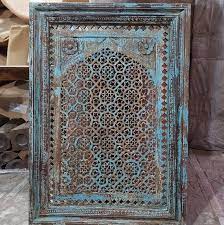Antique Wall Panel Handcarved Wooden