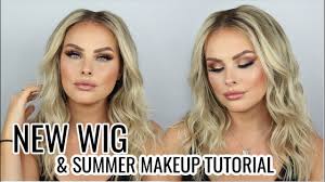 new wig and summer makeup tutorial