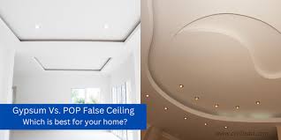 gypsum vs pop false ceiling which is
