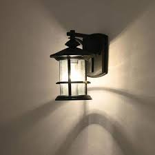 Matte Black Outdoor Wall Lantern Sconce
