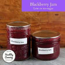 blackberry jam low or no sugar with