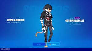 How To Get Goth Meowscles Skin NOW FREE in Fortnite! (Unlocked Goth  Meowscles Emote) - YouTube