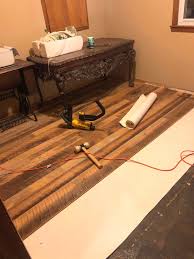 finishing reclaimed barn wood flooring