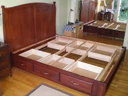 bed frame with drawers bed storage drawers