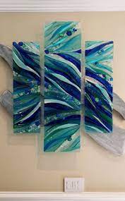 fused glass wall art