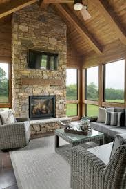 75 All Fireplaces Sunroom Ideas You Ll