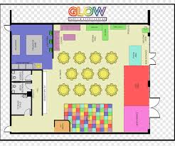 floor plan glow party event house