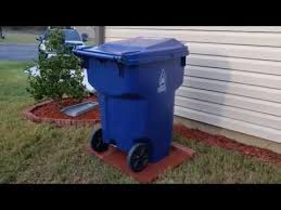 how to make a outside trash can pad
