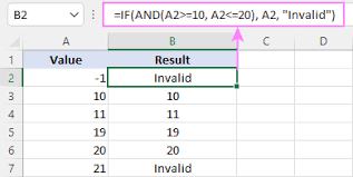 excel if between two numbers or dates
