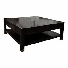 black square bi level coffee table
