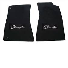 front floor mats silver chevelle logo