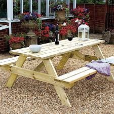 Oxford 6 Seater Wooden Picnic Bench