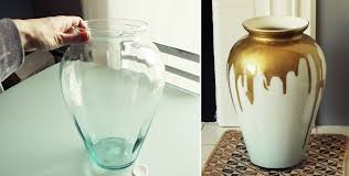 Diy Paint Drip Milk Glass Vase