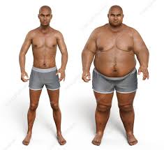 man before and after gaining weight