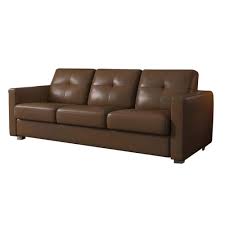 brown leather queen size sofa bed
