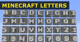 letter text generator minecraft block