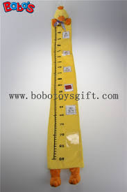 Hot Item Hang Baby Yellow Duck Height Measurement Plush Animal Growth Chart