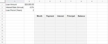 Amortization Schedule In Google Sheets And Extra Principal