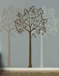 Large Fruit Tree Stencil For Wall