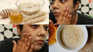 diy natural face scrub oatmeal honey