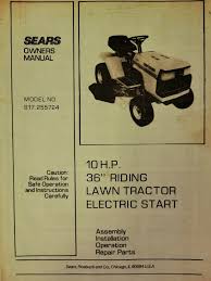 sears craftsman 10 h p lawn tractor