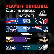 NFL on Twitter: "Wild Card Weekend ...