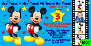 31 Mickey Mouse Invitation Templates Free Sample Example Format