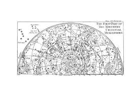 First Part Of The Star Chart Of The Northern Celestial Hemisphere Showing Constellations 1747 Giclee Print By Art Com