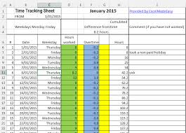 excel template time tracking sheets