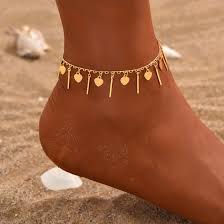 copper 18k gold plated anklet