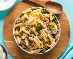 sweet italian sausage with penne pasta