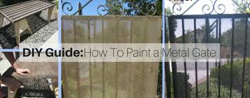 how to paint a metal gate a diy guide